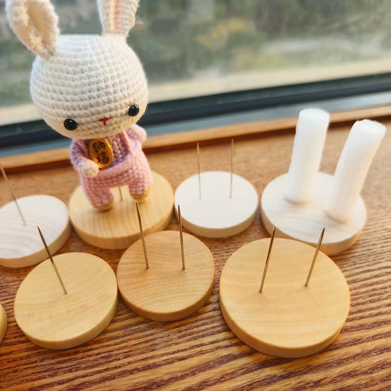 2/5 Buah Penyangga Boneka Kayu - Action Figure Stand ulasan dan harga