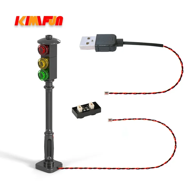 1 buah LED MOC jalan siklus ot - Lego Set Creator ulasan dan harga