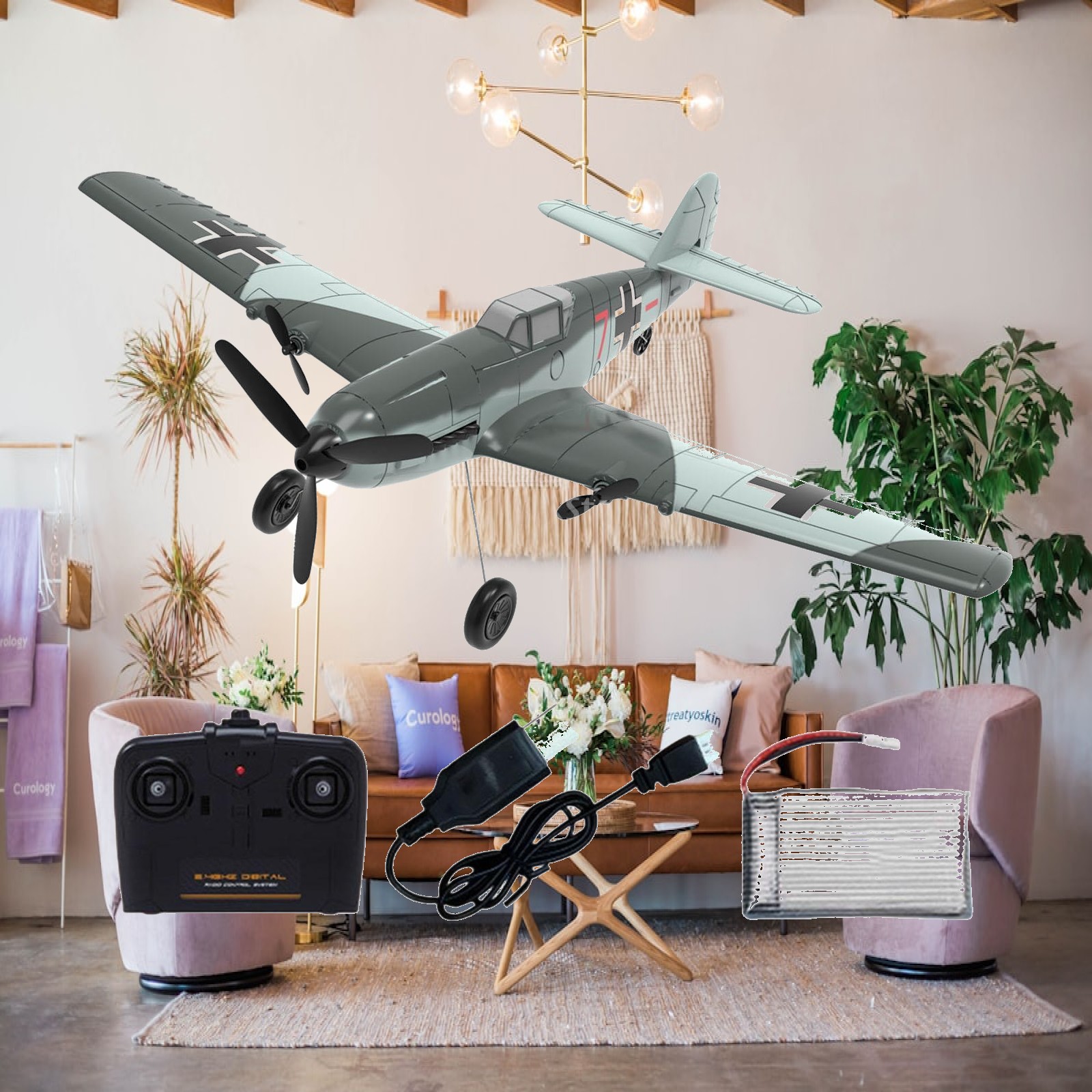 Pesawat RC Mainan Terbang Muda - Model Airplane Plastic ulasan dan harga